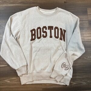 New York Popular Boston Crewneck Sweatshirt Size L